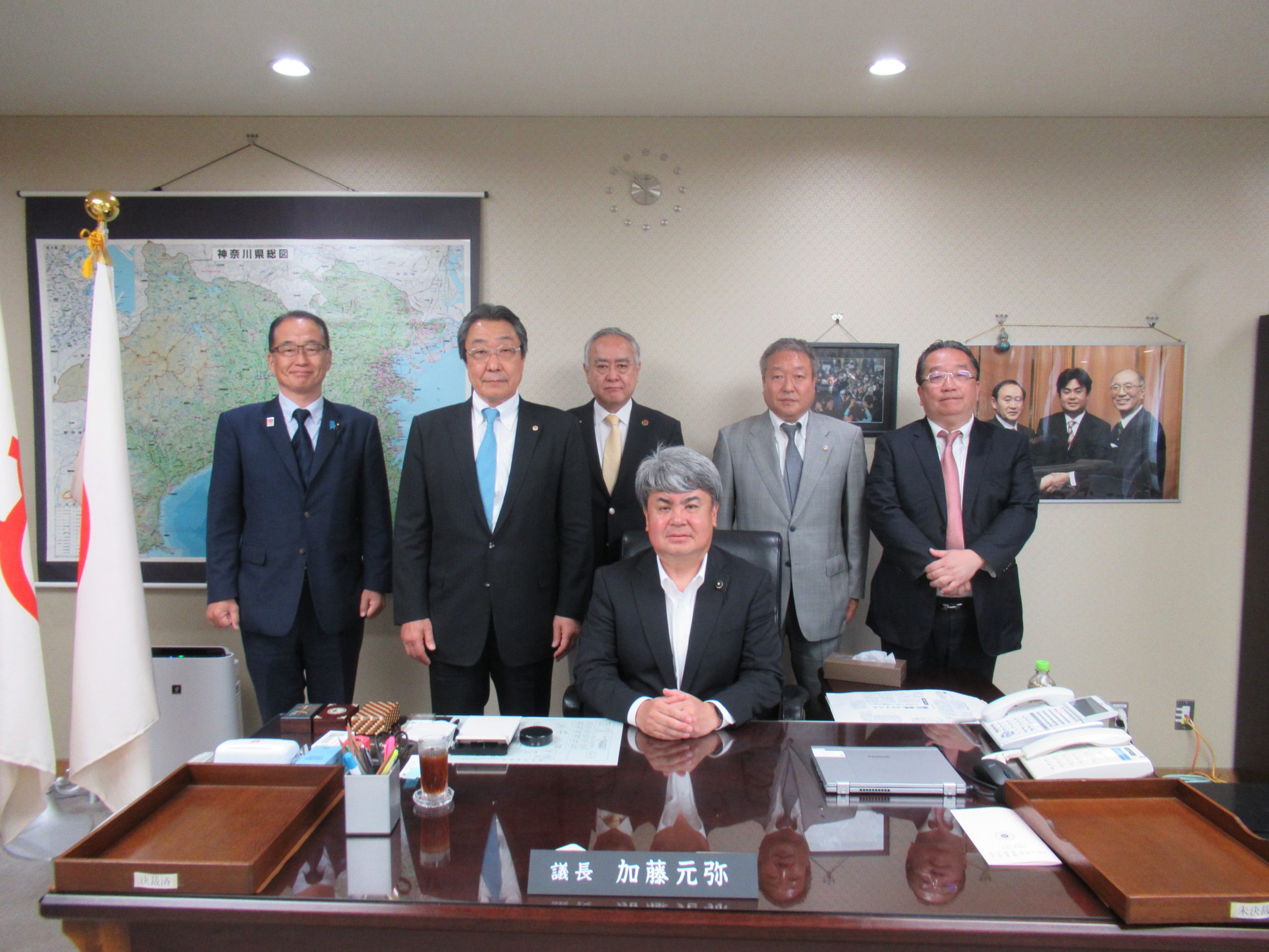 神奈川県議会正副議長表敬訪問（令和５年６月１３日）